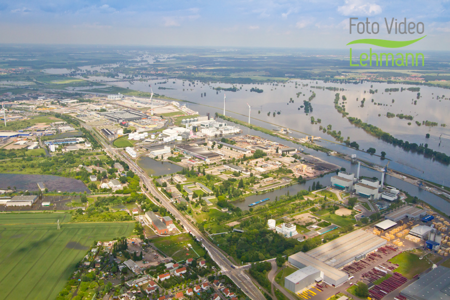 Hochwasser 13 Magdeburg Luftbild Foto Video Lehmann Der Luftbild Fotograf