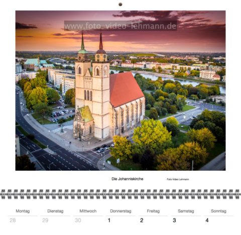 Luftbilder von Magdeburg als Kalender